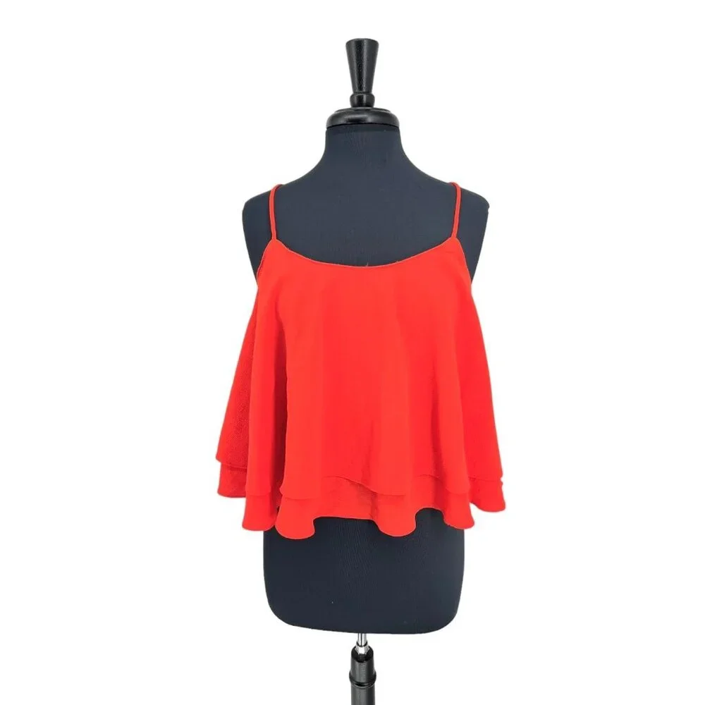 NWT Free People Paprika Tropical Wave Back Lace Up Tank | Large - Picture 3 of 10